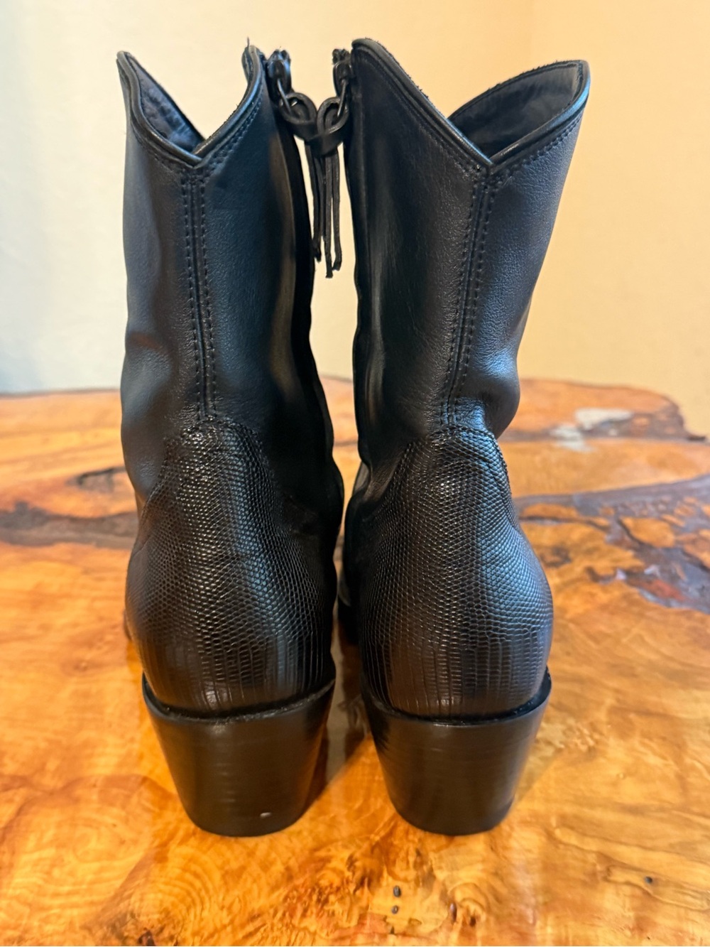 Tecovas Dakota genuine lizard booties - Picture 4 of 8